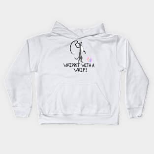 Whippet with a Whip! Kids Hoodie